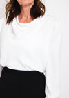 Via Veneto Puff Shoulder Top, White