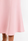 Via Veneto Panel Flared Midi Skirt, Blush