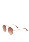 Vila Bria Sunglasses, Rose Gold & Brown