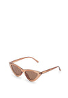 Vila Beatricia Cat Eye Sunglasses, Brown Stone