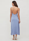 Vila Deep Back Slip Maxi Dress, Blue