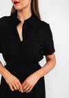 Vila Elaine Midi Shirt Dress, Black