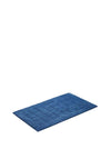 Vossen Medium Cotton Bath Mat, Deep Blue