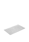Vossen Medium Cotton Bath Mat, Light Grey