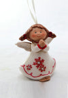 Verano Christmas Porcelain Angel Hanging Decoration