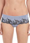 Wacoal Lace Affair Tanga Briefs, Blue & Grey