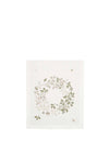 Walton & Co Embroidered Wreath Table Runner, White