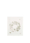 Walton & Co Embroidered Wreath Table Runner, White