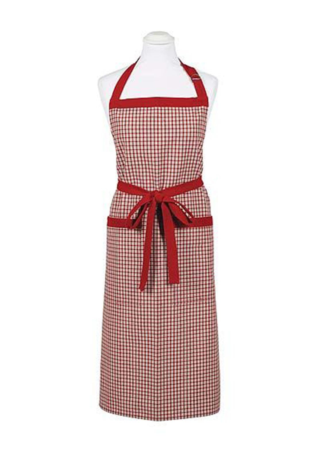 Walton & Co Check Apron, Red