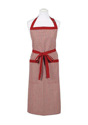Walton & Co Check Apron, Red