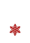 Walton & Co Snowflake Coaster Set of 4, Red