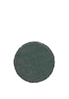 Walton & Co. Circular Jute Placemat, Slate Green