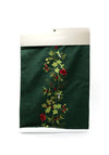 Walton & Co Embroidered Holly Berry Table Runner, Green
