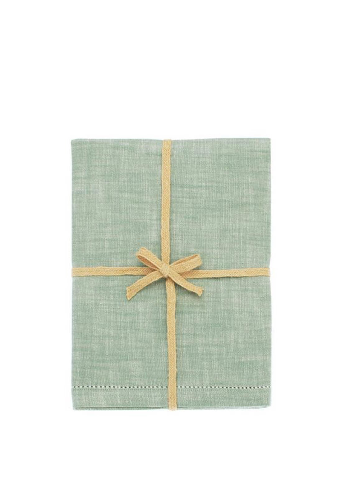 Walton & Co Chambray Tablecloth, Green