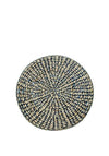 Walton & Co. Circular Water Hyacinth Placemat, Blue