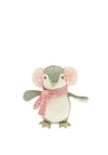 Walton Lifestyle Penguin with Earmuffs Soft Toy, Grey & Pink
