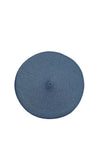 Walton Lifestyle Circular Ribbed Placemat, Slate Blue