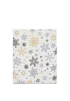 Walton & Co Snowflake Print Table Runner, White Multi