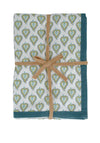 Walton Lifestyle Leaf Print Tablecloth, Green 130 X 180