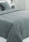 Walton Empress Large Velvet Bed Throw, Grey