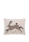Walton & Co Hare Cushion, Beige Multi