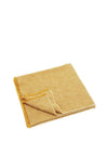 Walton & Co County Linen Cotton Mix Throw, Mustard