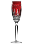 Waterford Crystal Clarendon Ruby Flute Pair