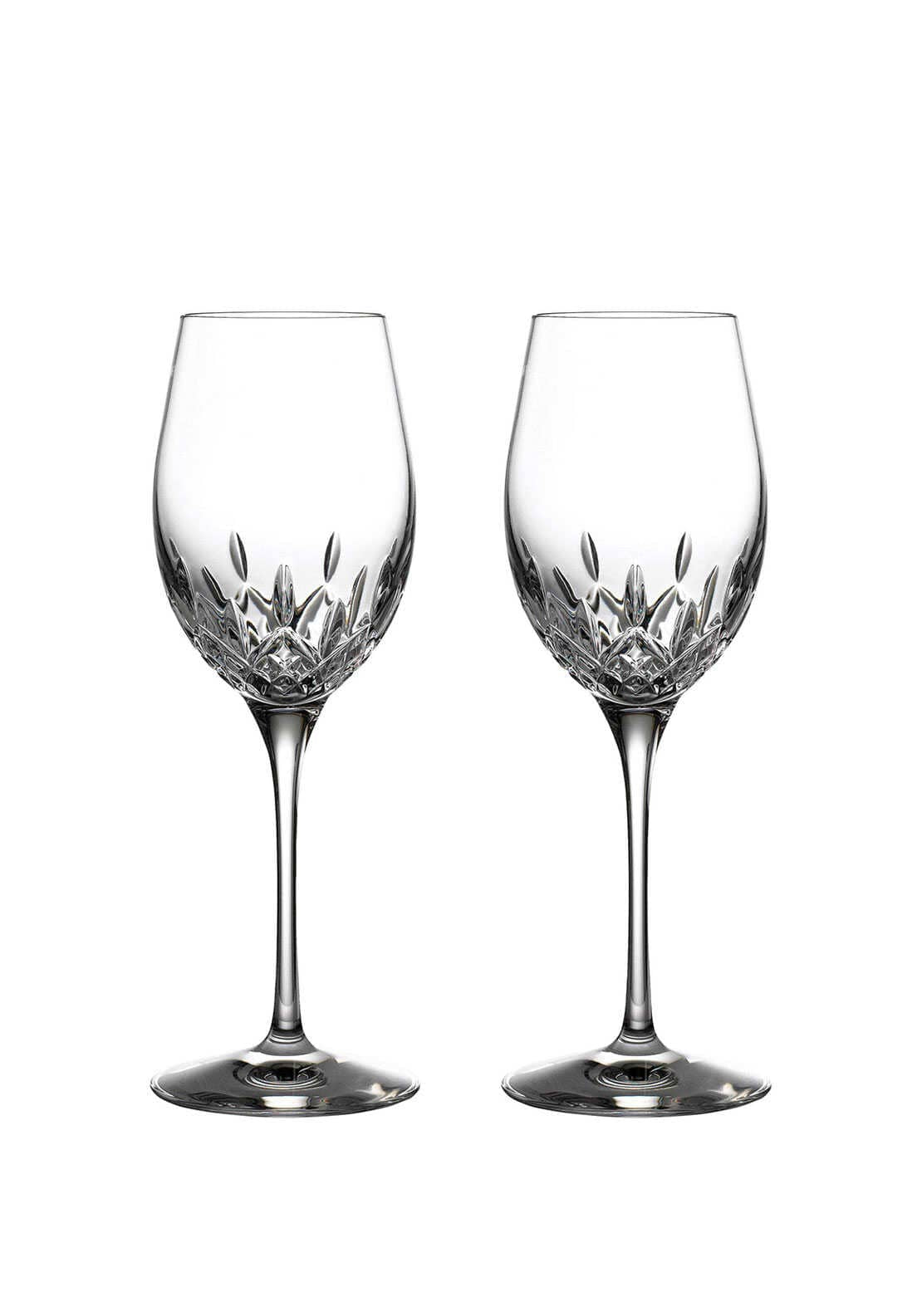 Waterford Crystal Lismore Essence White Wine Set of 2 Glasses