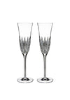 Waterford Crystal Lismore Diamond Toasting Flute Glasses, Set of 2