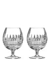 Waterford Crystal Lismore Diamond Brandy Set of 2 Glasses