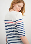 White Stuff Petunia Pocket T-Shirt Blue Striped