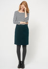 White Stuff Clocktower Cord Skirt, Dark Green