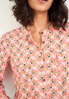 White Stuff Fenella Floral Jersey Shirt, Pink