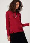 White Stuff Meadow Wool Blend Jumper, Dark Red