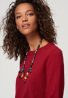 White Stuff Meadow Wool Blend Jumper, Dark Red