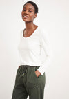 White Stuff Olivia Twill Jersey Jogger Trousers, Green