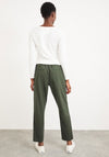 White Stuff Olivia Twill Jersey Jogger Trousers, Green
