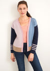White Stuff Colour Block Reversible Cardigan, Multi