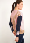 White Stuff Colour Block Reversible Cardigan, Multi