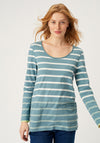 White Stuff Shoreline Striped Top, Blue