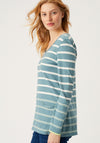 White Stuff Shoreline Striped Top, Blue