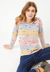 White Stuff Stripes Galore Long Sleeve T-Shirt, Multi
