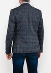 White Label Check Blazer, Grey & Navy