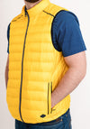 White Label Contrast Zip Gilet, Yellow