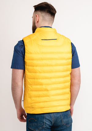 White Label Contrast Zip Gilet, Yellow