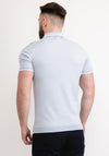 White Label Knitted Polo Shirt, Light Blue