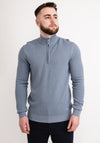 White Label Half Zip Sweater, Blue
