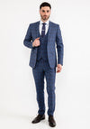 White Label Jasper Check Three Piece Suit, Blue