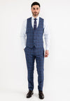 White Label Jasper Check Three Piece Suit, Blue