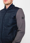 White Label Zip Up Casual Jacket, Navy & Grey